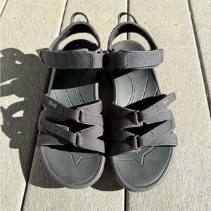 Black Teva Tirra Sandals Size 7